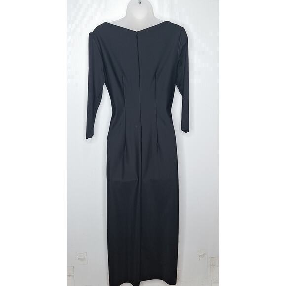 Alex Evenings Contour Ruched Dress 10 Sheath Long Formal Compression SmoothFit - Picture 8 of 9